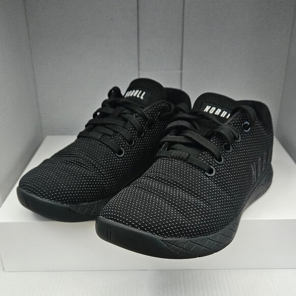 NOBULL Trainers Unisex Triple Black W 6 - M 4.5 Workout Shoes Sneakers - Picture 1 of 8